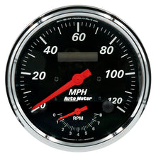 Load image into Gallery viewer, Autometer Designer Black Tach/Speedo 5in. - 120mph &amp; 8k RPM | 1470
