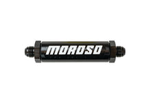 Load image into Gallery viewer, Moroso In-Line Fuel Filter - 6.5in -8An - 40 Micron SS Filter - Aluminum Moroso
