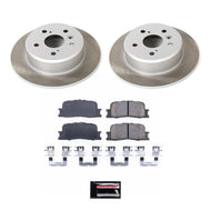 Power Stop 01-03 Toyota Highlander Rear Semi-Coated Rotor Kit Brake Kits - Performance Blank PowerStop   
