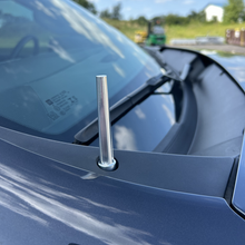 Load image into Gallery viewer, Wehrli 20-25 Chevy Silverado Billet TIG Torch Stubby Antenna - Raw Aluminum Wehrli
