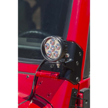 Load image into Gallery viewer, Rugged Ridge 97-06 Jeep Wrangler TJ Windshield Hinge Light Brackets Black Rugged Ridge
