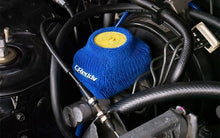 Load image into Gallery viewer, GReddy Underline Logo Reservoir Cover - Blue | 18001897
