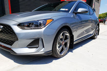 Load image into Gallery viewer, Rally Armor 19-21 Hyundai Veloster Turbo/2.0/R-Spec Black UR Mud Flap w/Dark Grey Logo Mud Flaps Rally Armor   
