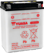 Load image into Gallery viewer, Yuasa YB14L-B2Yumicron CX 12-Volt Battery Yuasa Battery
