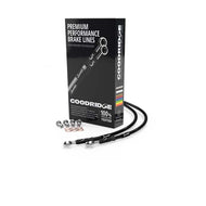 Goodridge 09-12 Harley-Davidson FLSTC Clear Front Brake Line w/Black Fitting | HD0101-1FC-BK