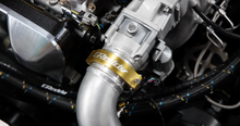 Load image into Gallery viewer, GReddy 3.5 Inch Gold Anodized Aluminum Boost Tube Clamp Set | 22420350
