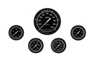 Classic Instruments AutoCross Gray Five Gauge Set 354 AX354GBLF