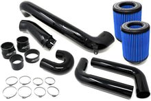Load image into Gallery viewer, Front Mount BMS Elite G8x M2 M3 M4 S58 BMW Performance Intake Intakes Burger Motorsports, Inc. Blue Filters Gloss Black Finish
