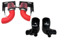 Load image into Gallery viewer, BMS Kia Stinger / Genesis G70 3.3L V6 Performance Dual Intake Intakes Burger Motorsports, Inc. Red Filters with Matte Red Pipes Yes add silicone turbo inlets [Save $80.00]

