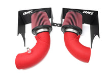 Load image into Gallery viewer, BMS Kia Stinger / Genesis G70 3.3L V6 Performance Dual Intake Intakes Burger Motorsports, Inc. Red Filters with Matte Red Pipes No inlets (use factory turbo inlets)
