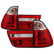 Spyder Auto SPYDER 4PC EURO STYLE RED CLEAR TAIL LIGHTS 00-06 BMW E53 X5 5000835