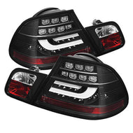 Spyder Auto SPYDER BLACK LIGHT BAR STYLE LED TAIL LIGHTS 04-06 BMW E46 2-SERIES 2DR 5076564