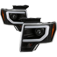 Spyder Auto SPYDER PLATINUM BLACK LIGHT BAR PROJECTOR HEADLIGHTS 13-14 FORD F150 5087591