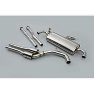 Milltek 2.37" Cat-back Exhaust - Audi B8 S4 3.0T - 2.37" Non-Resonated Cat-back Exhaust (Dual Black Oval Tips)