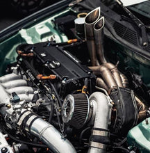 Load image into Gallery viewer, PLM K-Series Hood Exit Up-Pipe &amp; Dump Tube for Sidewinder Turbo Manifold

