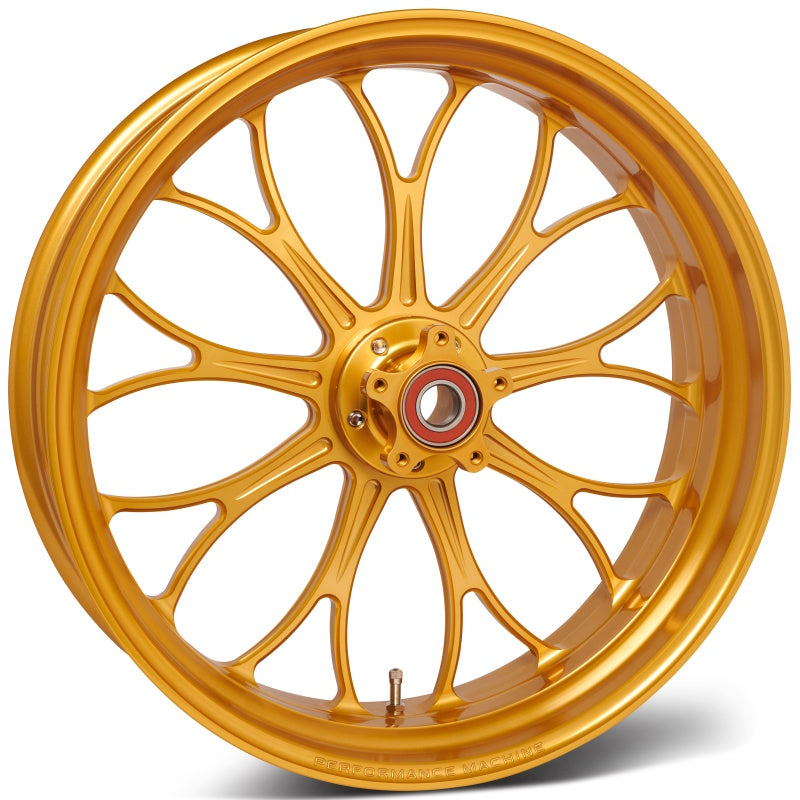 Performance Machine 21x3.5 Forged Wheel Revolution  - Gold Ano Performance Machine