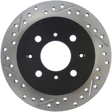 Load image into Gallery viewer, Stoptech Brake Rotors - Slot &amp; Drilled StopTech 90-96 Acura Integra / 97-01 Integra (Exc. Type R) Slotted &amp; Drilled Right Rear Rotor
