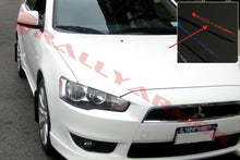 Load image into Gallery viewer, Rally Armor 07-17 Mitsubishi Lancer Black UR Mud Flap w/ Red Logo Mud Flaps Rally Armor   
