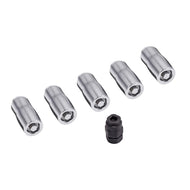 Rugged Ridge Wheel Lock Nut Set 5 Nuts w/Key Chrome M14-1.5 | 16715.31