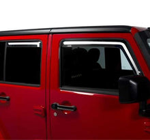 Load image into Gallery viewer, Putco 07-18 Jeep Wrangler JK - 4 Door Element Tinted Window Visors Wind Deflectors Putco

