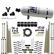 Load image into Gallery viewer, Nitrous Express 8 Cyl Dry Direct Port Three Stage 6 Solenoids Nitrous Kit (200-600HP) w/15lb Bottle Nitrous Systems Nitrous Express

