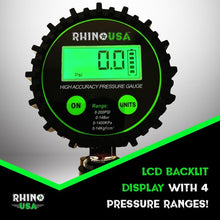 Load image into Gallery viewer, Rhino USA 200 Psi Digital Tire Inflator Gauge Gauges Rhino USA
