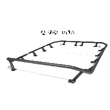 Load image into Gallery viewer, Go Rhino SRM300 Dual Rail Kit (For 80x40in. Rack) - Tex. Blk (Rails ONLY - Req. Platform) Roof Baskets Go Rhino   
