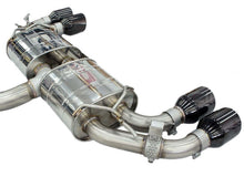 Load image into Gallery viewer, Invidia 2022+ Volkswagen Golf R MK8 76mm R400 Valved Cat Back Exhaust Straight Cut Black Tips | HS22GFR8GV4SB
