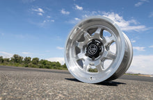 Load image into Gallery viewer, ICON Nuevo 17x8.5 / 6x5.5 / 25mm / 5.75in BS Silver Machined Wheel
