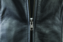 Load image into Gallery viewer, Kuryakyn Leather By River Road Plains Leather Vest Black Womens - Small Vests Kuryakyn
