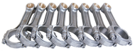 Eagle Chevrolet SB 5.700in 5.700in 5140 Steel 3/8in ARP8740 Bolts I-Beam Connecting Rods - Set of 8 Eagle