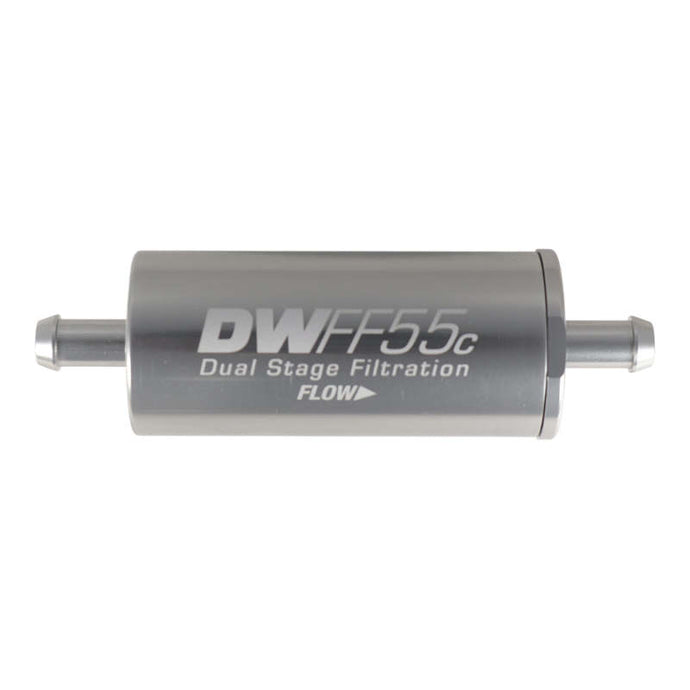 DeatschWerks 5/16in 10 Micron 55mm In-Line Fuel Filter Kit Fuel Filters DeatschWerks   