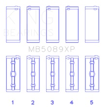Load image into Gallery viewer, King Engine Bearings Toyota 1Rz/2Rz/3Rz (Size STDX) Main Bearing Set King Engine Bearings
