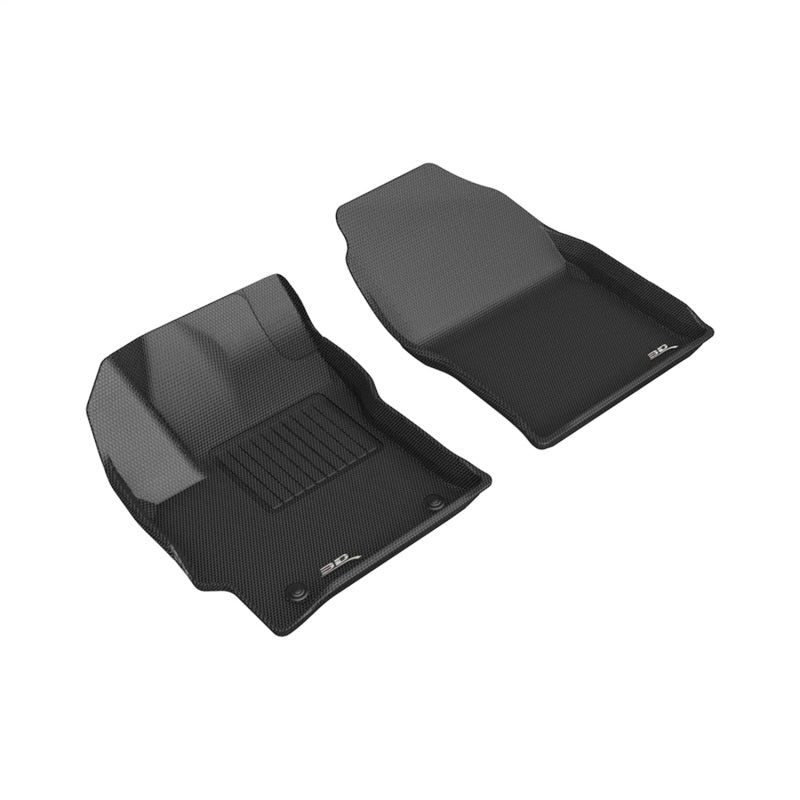 3D MAXider 22-23 Toyota Corolla Cross FWD Kagu Black Floor Mats - Row 1 3D MAXpider