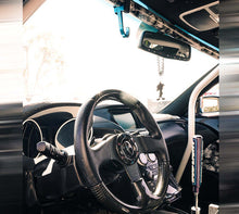 Load image into Gallery viewer, NRG Steering Wheel Hook CNC Aluminum w/ Laser Logo - Blue | STR-100BL
