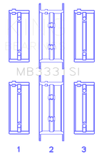 Load image into Gallery viewer, King Engine Bearings Subaru 1300/1600 (Size +0.50mm) Main Bearing Set King Engine Bearings
