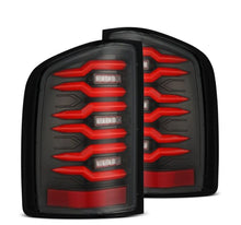 Load image into Gallery viewer, AlphaRex 07-14 Chevrolet Silverado 1500/2500HD/3500HD Luxx-Series LED Tail Lights Black/Red AlphaRex

