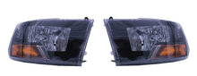 Load image into Gallery viewer, Raxiom 09-18 Dodge RAM 1500/2500/3500 Euro Style Headlights w/ Single Bulb- Blk Housing (Clear Lens) Headlights Raxiom
