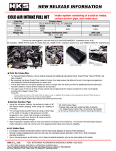 Load image into Gallery viewer, HKS Subaru ZN8/ZD8 Cold Air Intake Full Kit | 70026-AT012

