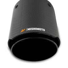 Load image into Gallery viewer, Mishimoto Carbon Fiber Muffler Tip 2.5in Inlet 3.5in Outlet Black Muffler Mishimoto   
