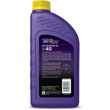 Load image into Gallery viewer, Royal Purple Premium Synthetic High Performance Straight-Grade SAE 40 Motor Oil - 1 Quart Royal Purple
