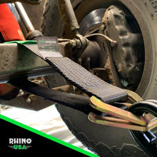 Load image into Gallery viewer, Rhino USA Axle Tie Down Straps (4-Pack) 2In X 38In - Green Cargo Tie-Downs Rhino USA

