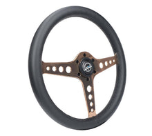 Load image into Gallery viewer, NRG Light Weight Gaming Steering Wheel - Driftz 350mm 3 Rose Gold Spokes Perforated Leather | ST-034RG-PR
