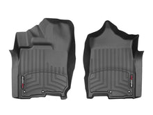 Load image into Gallery viewer, WeatherTech 2016+ Nissan Titan XD Front FloorLiners - Black | 449081
