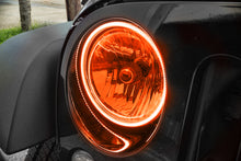 Load image into Gallery viewer, Oracle 07-17 Jeep Wrangler Surface Mount LED Headlight Halo Kit - Amber

