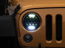 Load image into Gallery viewer, Raxiom 97-18 Jeep Wrangler TJ/JK Axial Series 13-LED Headlights- Black Housing (Clear Lens) Headlights Raxiom
