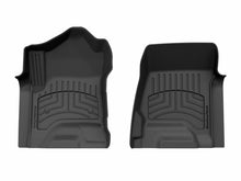 Load image into Gallery viewer, WeatherTech 15-19 Chevrolet Silverado 1st Row Front FloorLiner HP - Black | 447221IM
