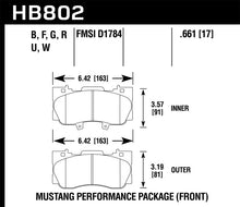 Load image into Gallery viewer, Hawk 15-17 Ford Mustang Performance Package HPS 5.0 Front Brake Pads Brake Pads - Performance Hawk Performance   
