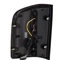 Load image into Gallery viewer, AlphaRex 07-14 Chevrolet Silverado 1500/2500HD/3500HD Luxx-Series LED Tail Lights Blk w/Smoked Lens AlphaRex
