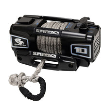 Load image into Gallery viewer, Superwinch 10000 LBS 12V DC 3/8in x 54ft Synthetic Rope Scorpion 10000SR Winch - Black Powdercoat
